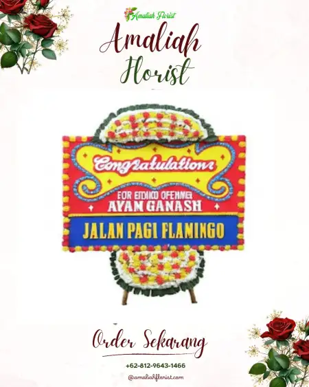 Sewa Papan Bunga Duwet Kerajan
